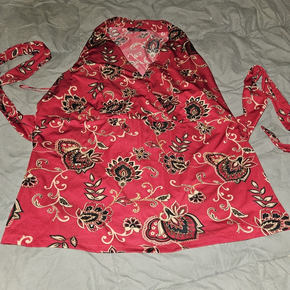 INC international concepts red sequin tank top